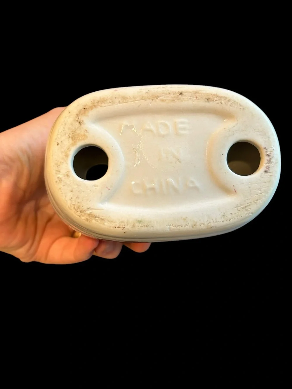 ceramic apple themed napkin holder